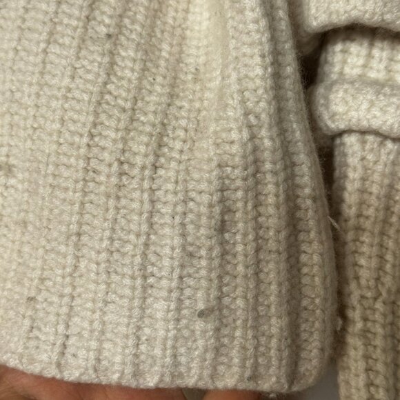 Autumn Cashmere - Wool Cashmere Blend Crew Neck Boxy Cropped Sweater - Picture 6 of 6